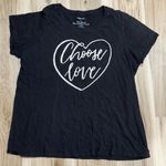 Torrid  Black Short Sleeve Choose Love Tee Shirt Women’s 2XL Photo 0