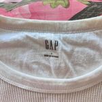 Gap white waffle knit thermal long sleeve crewneck Photo 6