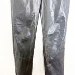 Aritzia Wilfred Melina Vegan Leather Pants Size 00 Black Straight Leg Photo 8