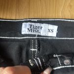 Tiger Mist Black Denim Skirt with Chain Detail Photo 1