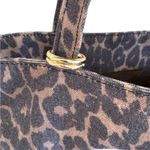denim Leopard Print Tote Bag with Mickey Mouse Brown Photo 4