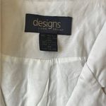 Lane Bryant  silk/linen blend safari blazer white Photo 6