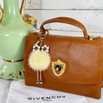 Givenchy Brown Leather Vintage Top Handle Logo Bag Photo 0