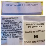 NY & Co. New York & Company Women's Yellow Stripe Fit Flare Dress Size Medium Photo 10