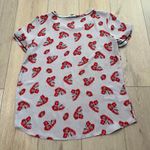 Ann Taylor Women’s Gray Short Sleeve Floral Blouse Sz Small Photo 1