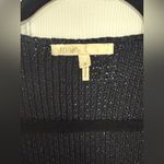 Maje  Empire Black Sweater Knit Blazer Moto Jacket Size 3/L Photo 5