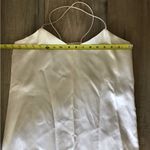 Vintage Acetate White Satin Cami Camisole Tank Midi Slip Dress Sz 8 Size M Photo 3