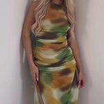 ZARA  Printed Tulle Dress Photo 0