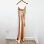 Shona joy  La Lune Bias Cowl Maxi Dress Satin Desert Rose size 10 Photo 2