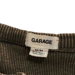 Garage Brown Sleeveless Knit Rib Casual Pullover Cropped Henley Tank Top Medium Photo 5