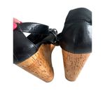 Cole Haan  Black Leather Cork Wedges Size 11 Photo 10
