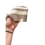 Barefoot Dreams  Large CozyChic Lite Cardigan White Taupe Stripe Oversized Pocket Photo 5