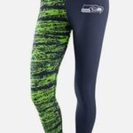 NFL NEW NWT Seattle Seahawks Nike Womens Leggings College Navy/Neon Green size large Photo 0