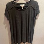 Jessica Simpson Charcoal Nursing Short Sleeve Top Photo 0