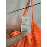 Good American  Swimsuit Women 2XL Orange Always Fits Crinkle Seersucker NEW Beach Photo 4