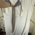 Lush Clothing Lush Button Down Long Sleeve Shirt Long Tie Medium White Photo 5