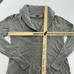 Lilla P Sweater Womens XS Gray Cotton Cashmere Shawl Collar Pullover Long Sleeve Photo 6