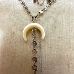 Silver tone blue beaded long multi strand necklace’s Photo 6