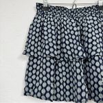 Scotch & Soda  Blue White Ruffled Mini Skirt Womens XS Tiered Coquette Viscose Photo 5