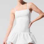 Alo Yoga Airbrush Love Match Tennis Dress White XS Photo 0