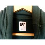 NSF Mock Turtleneck Long Sleeve Fleece Sweater Pullover High Low Green Womens S Photo 6