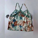 Midnight Bakery 100% Rayon Sleepwear Floret‎ Cami Pajama One Piece Size L. Green Size L Photo 3