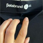 Betabrand  pull on pants black bootcut flare women Large Photo 7