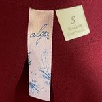 Alya Boho Peplum Sleeveless Blouse Burgundy Red Women’s Size Small Photo 5