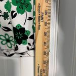 Studio Y Vintage Y2K  Top Small Green Floral Surplice Faux Wrap Made in USA Photo 5