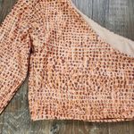 l*space L* Cardi Rashguard Top in Wild Bunch Orange Medium One Sleeve Photo 2