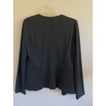 Peyton Jensen  Heathered Charcoal Gray Open Front Jacket Cardigan Womens Small Photo 3