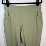 Eddie Bauer Escapelite Slim Ankle Pants Green Lightweight Pockets Women's Medium Photo 2
