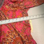 One World  | Pink and Orange Paisley Blouse Photo 3