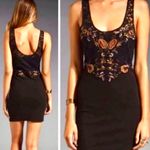 Free People Black dress Embroidered Beaded Sequin Secrets of Eden Photo 1