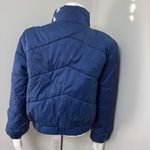 Forever 21 Puffer Jacket medium navy with rainbow side detail Photo 5