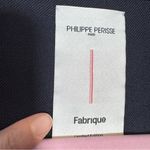 Philippe Perisse Navy Blue Wool Blend Trench Style Romper Womens M Belted Preppy Size M Photo 3