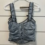 Nia stan bow detail ruched corset top co Photo 3