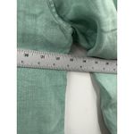 Tommy Bahama  Relax Shirt Womens Large Green Blue Linen Button Front Pockets Photo 5