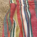 For Cynthia  Linen Blend Striped Elastic Waist Pants Sz Medium Photo 5