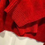 Karen Scott  Size L Red Shawl Neck Soft Chenille Knit Pullover Swsater Photo 3
