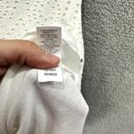 J Jill Tank Top Womens M White Eyelet Crochet Overlay Boho Cottagecore Preppy Size M Photo 6