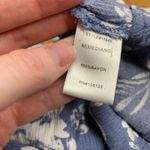 Staccato Floral Print Tank Top Womens Size Medium Sleeveless Casual Blue White Photo 4