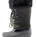 INC International Concepts Black Lorinah Women Round Toe Canvas Winter Boot NWT Size 8 Photo 4