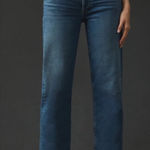 Citizens of Humanity Florence High Rise Wide Straight Jeans Blue Lotus Size 32 Photo 0