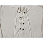 Madewell Women's Libra Beige Lace-Up Tunic Tee - S EUC Photo 8