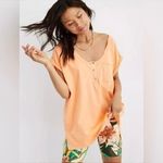 Aerie  Orange Top Henley Photo 1