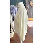 Anthropologie Sweater Cropped Oversized Boxy Ribbed Cream Boho Whimsical Large Photo 1