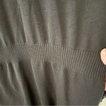 Joan Vass  Dressy Long Open Cardigan Tie Cuffs Ribbed Detail at Waist. Size XL. Photo 5