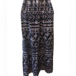 Handmade 70’s Nautical Maxi Dress Sz 10 Empire Waist Belted Wide Collar Pockets Photo 5