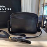 Coach  Vintage Y2K Metropolis Zip Bag 9087 Black Leather Crossbody Bag USA Photo 2